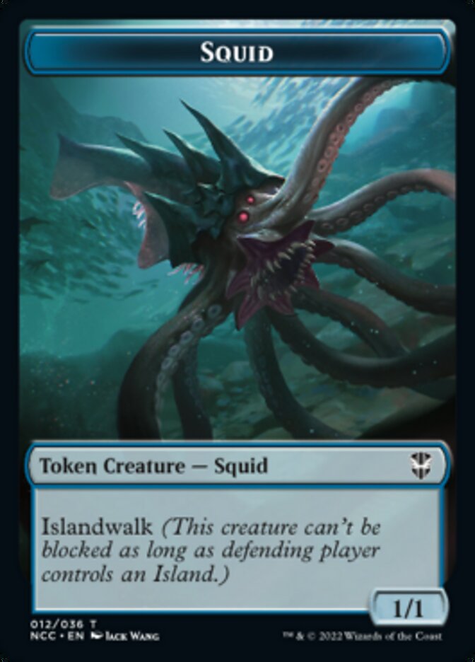 Squid // The Monarch Double-Sided Token [Streets of New Capenna Commander Tokens] - Evolution TCG