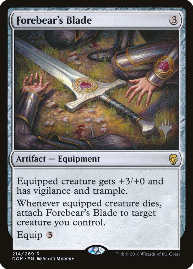 Forebear's Blade (Promo Pack) [Dominaria Promos] - Evolution TCG