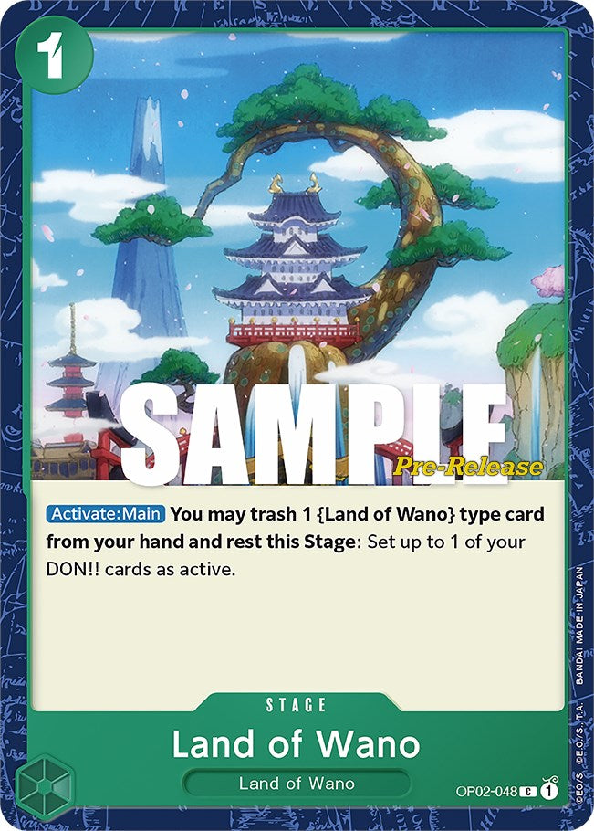 Land of Wano [Paramount War Pre-Release Cards] - Evolution TCG