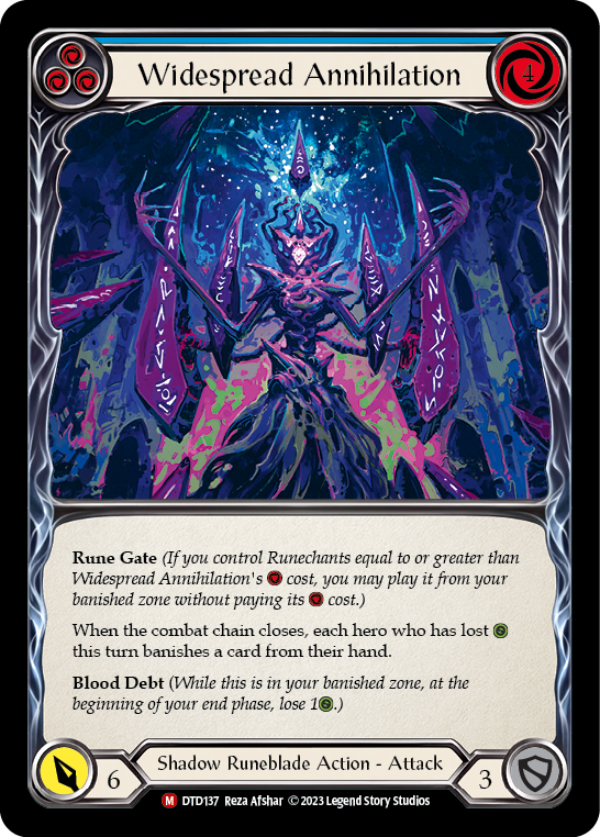 Widespread Annihilation [DTD137] (Dusk Till Dawn)  Rainbow Foil - Evolution TCG