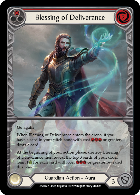 Blessing of Deliverance (Red) [LGS006-P] (Promo)  1st Edition Normal - Evolution TCG