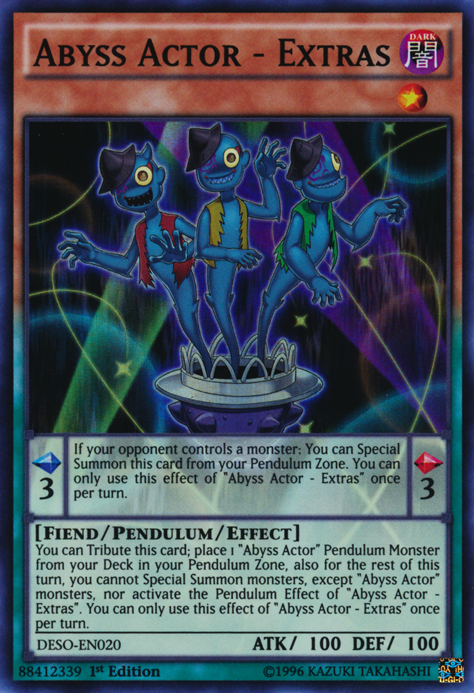 Abyss Actor - Extras [DESO-EN020] Super Rare - Evolution TCG