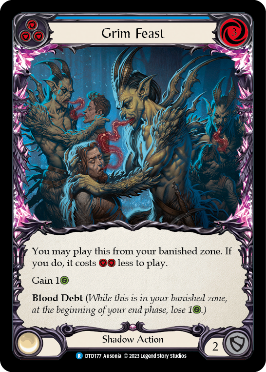 Grim Feast (Blue) [DTD177] (Dusk Till Dawn)  Rainbow Foil