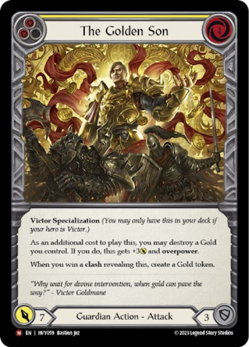 The Golden Son (Yellow) [HVY059] (Heavy Hitters)  Rainbow Foil - Evolution TCG