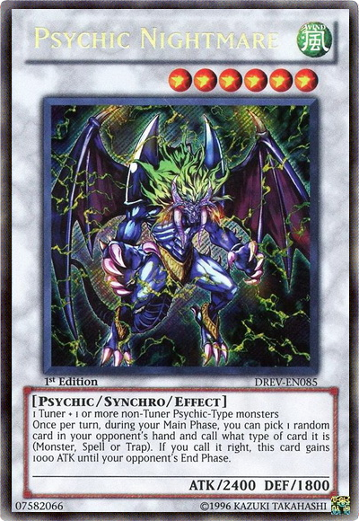 Psychic Nightmare [DREV-EN085] Secret Rare - Evolution TCG