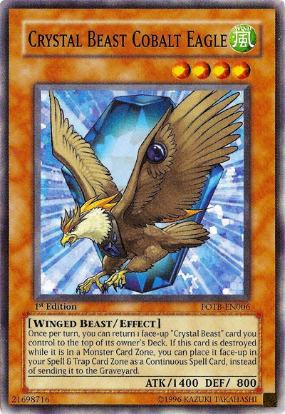 Crystal Beast Cobalt Eagle [FOTB-EN006] Common - Evolution TCG