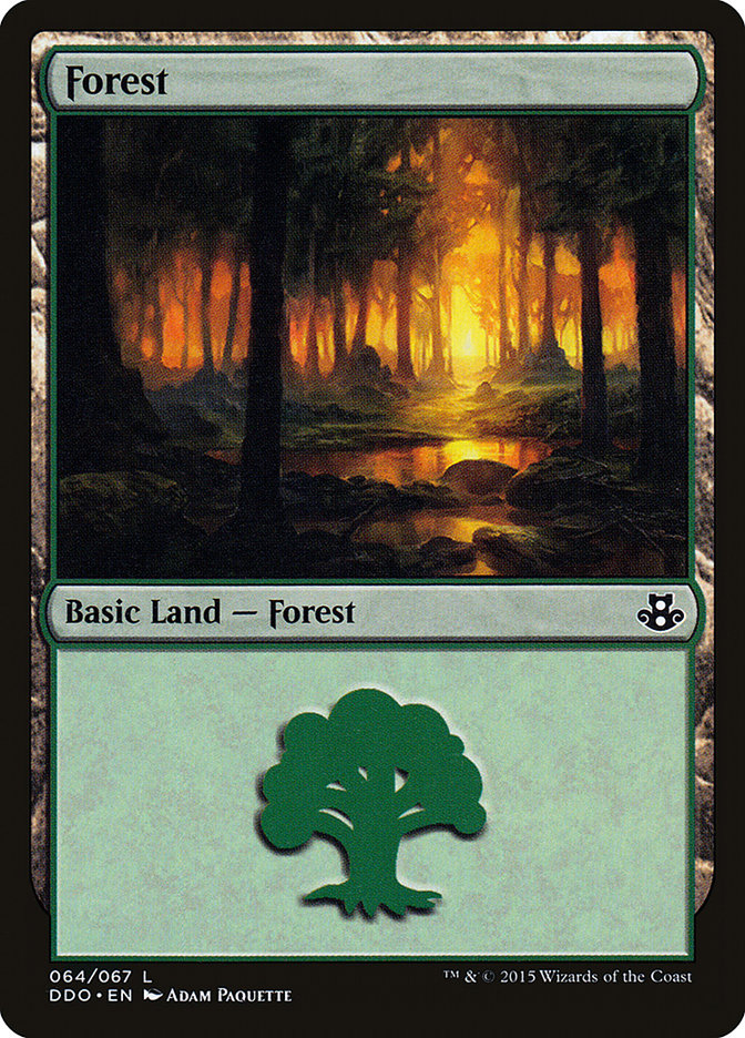 Forest (64) [Duel Decks: Elspeth vs. Kiora] - Evolution TCG
