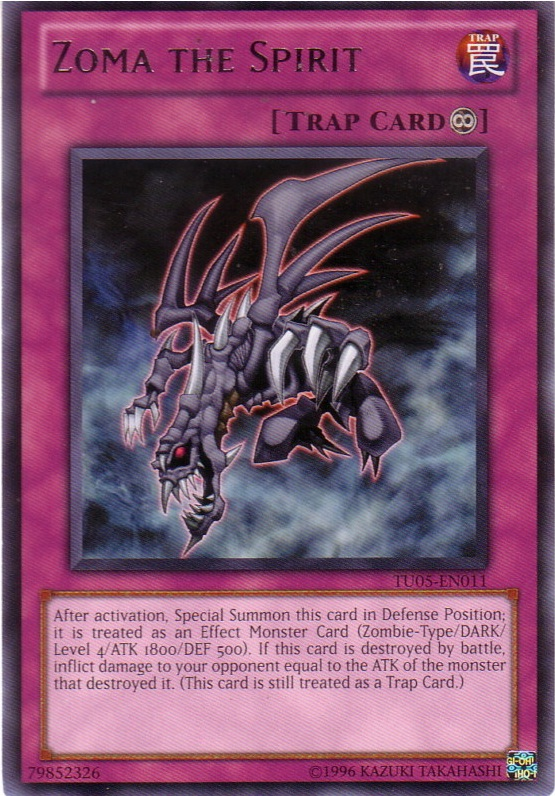 Zoma the Spirit [TU05-EN011] Rare - Evolution TCG