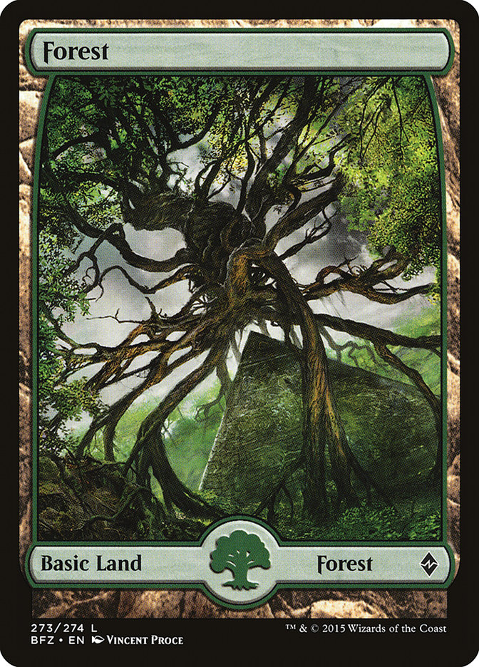 Forest (273) (Full Art) [Battle for Zendikar] - Evolution TCG