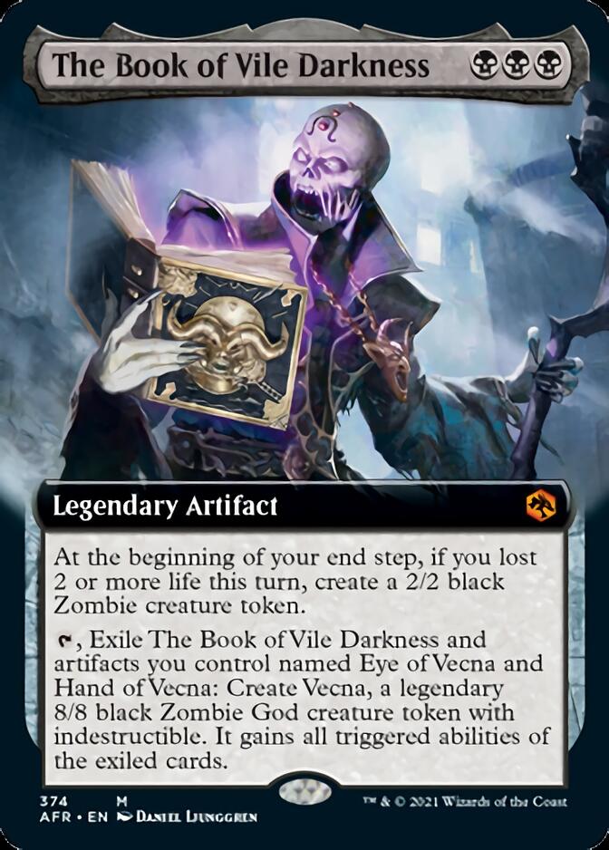 The Book of Vile Darkness (Extended Art) [Dungeons & Dragons: Adventures in the Forgotten Realms] - Evolution TCG