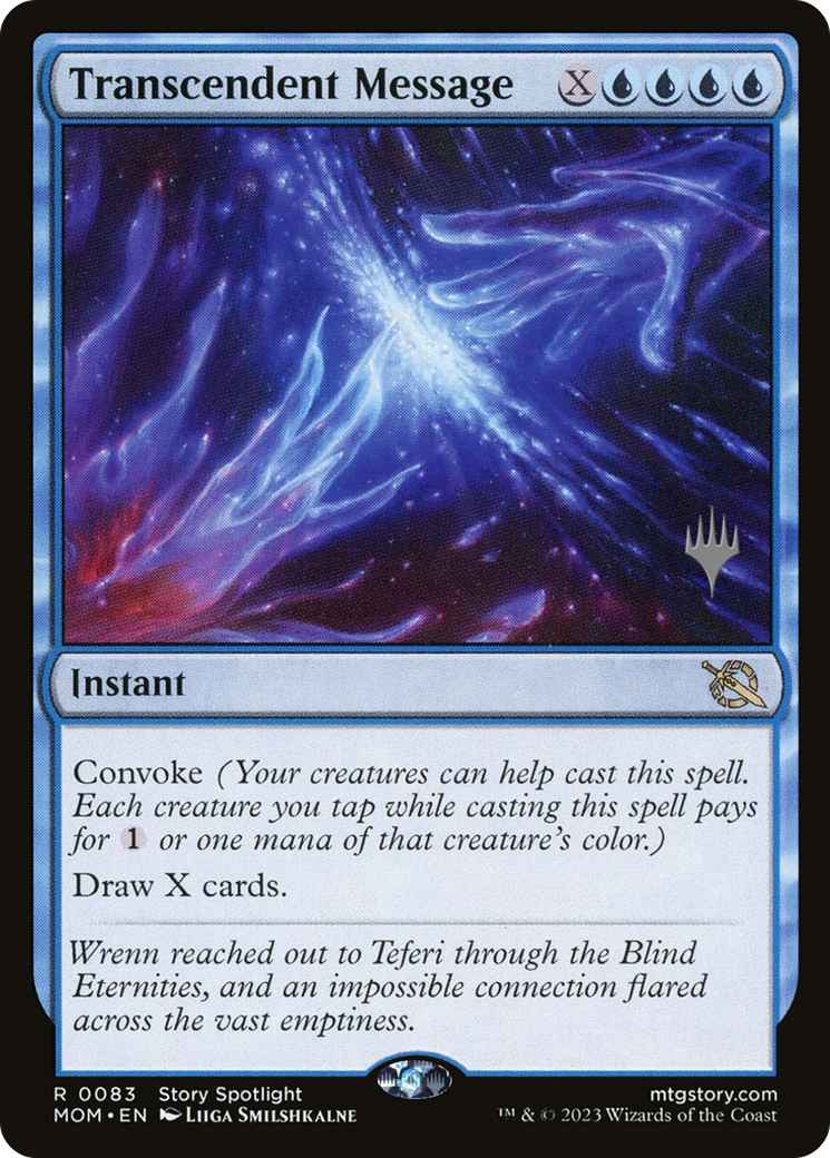 Transcendent Message (Promo Pack) [March of the Machine Promos] - Evolution TCG