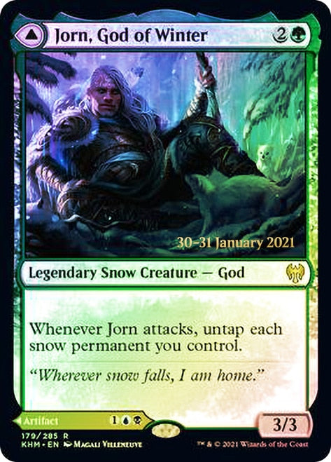 Jorn, God of Winter // Kaldring, the Rimestaff [Kaldheim Prerelease Promos] - Evolution TCG