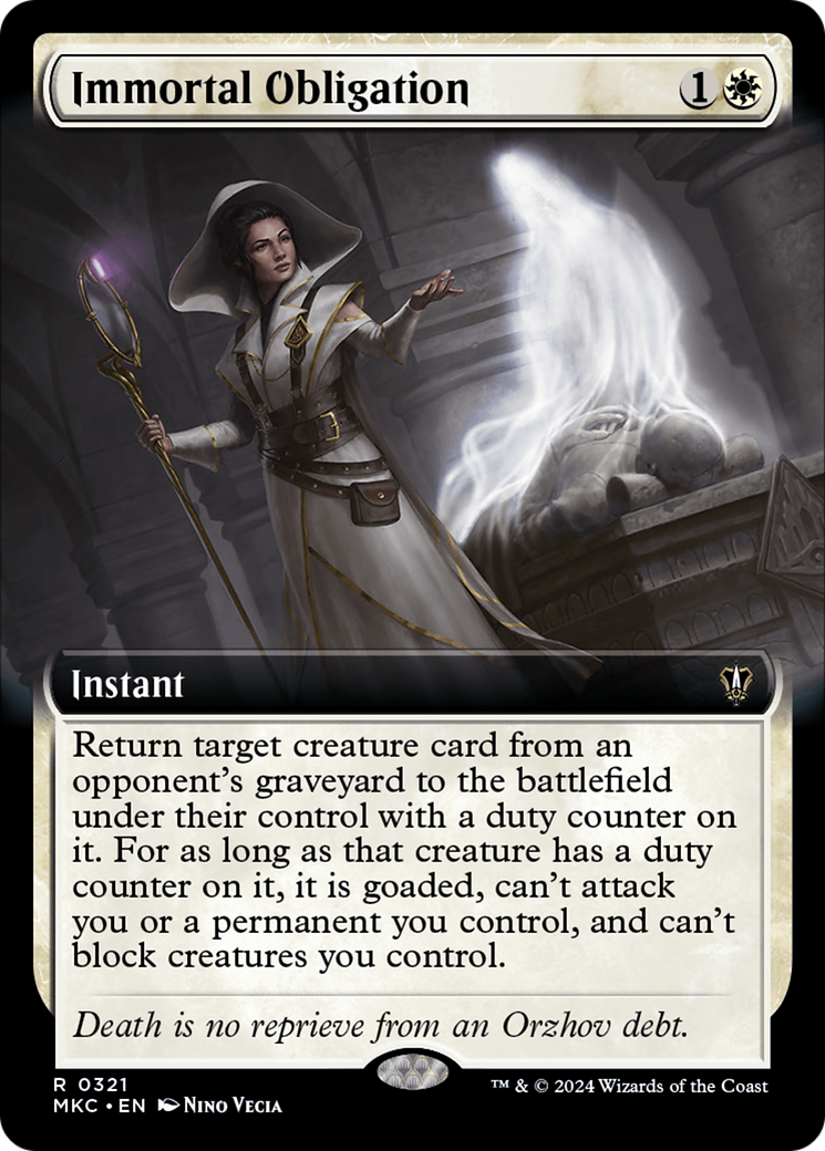 Immortal Obligation (Extended Art) [Murders at Karlov Manor Commander] - Evolution TCG