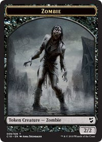 Zombie // Shapeshifter Double-Sided Token [Commander 2018 Tokens] - Evolution TCG