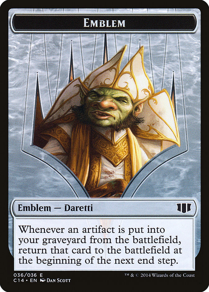 Daretti, Scrap Savant Emblem // Tuktuk the Returned Double-Sided Token [Commander 2014 Tokens] - Evolution TCG