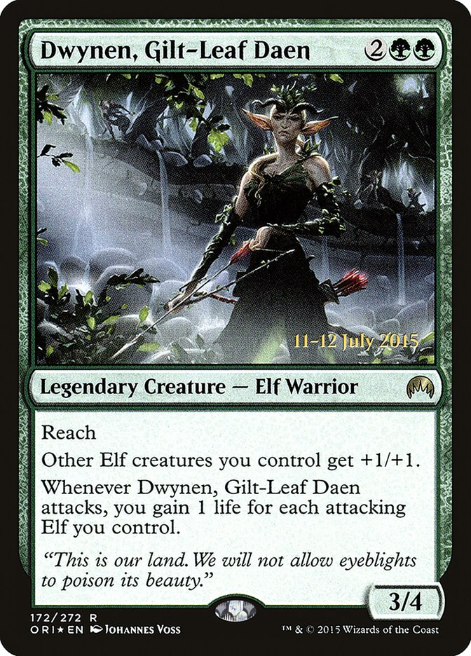 Dwynen, Gilt-Leaf Daen [Magic Origins Prerelease Promos] - Evolution TCG