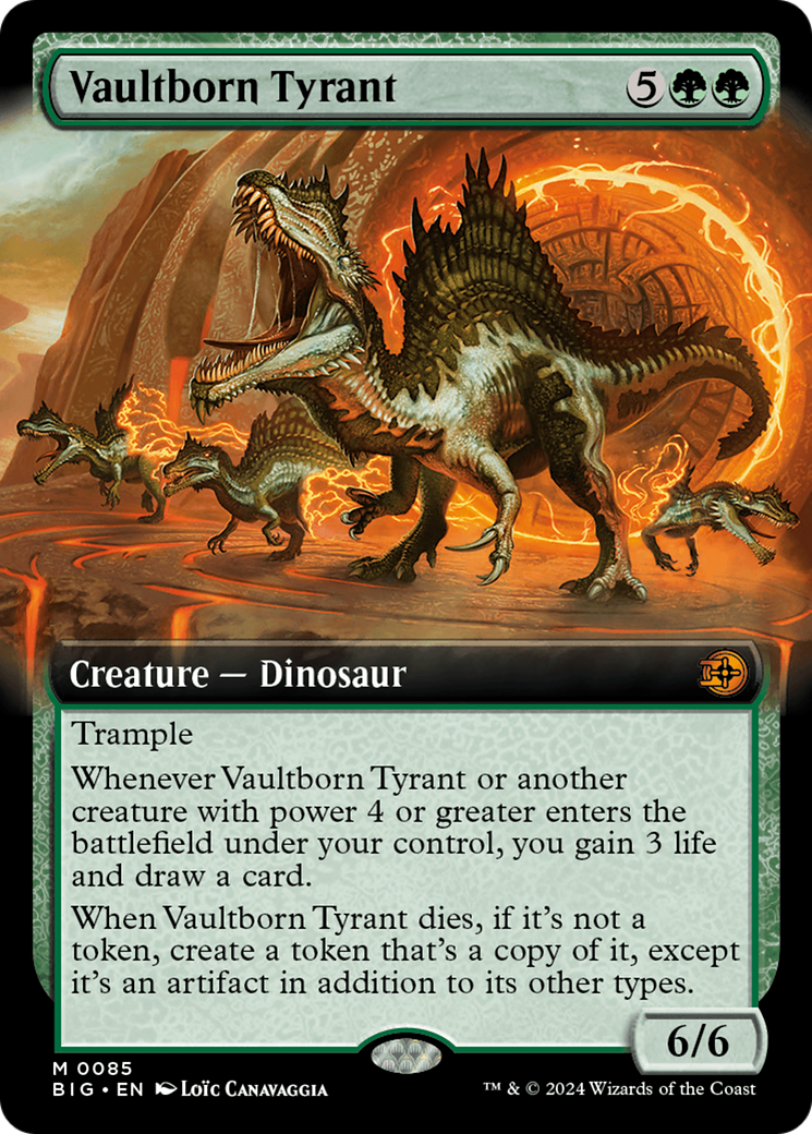 Vaultborn Tyrant (Extended Art) [Outlaws of Thunder Junction: The Big Score] - Evolution TCG