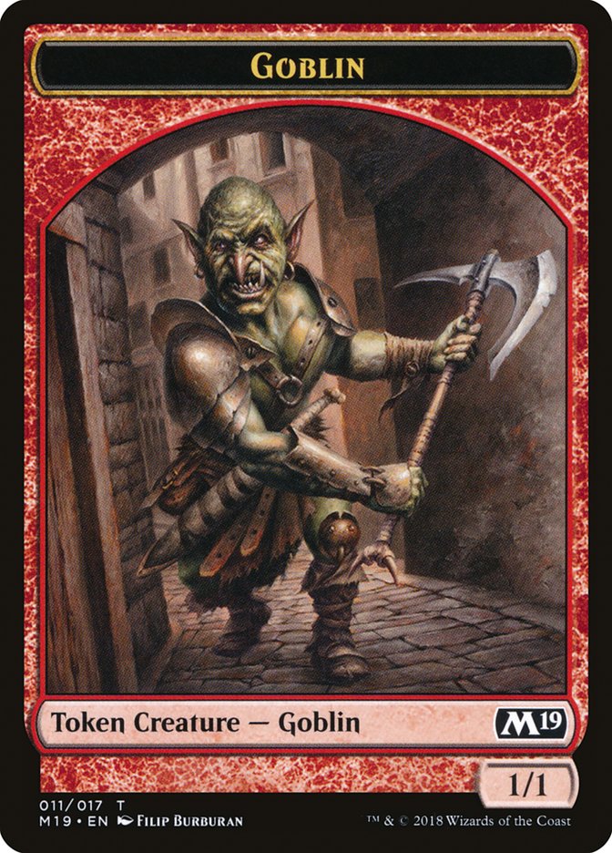 Zombie // Goblin Double-Sided Token (Game Night) [Core Set 2019 Tokens] - Evolution TCG