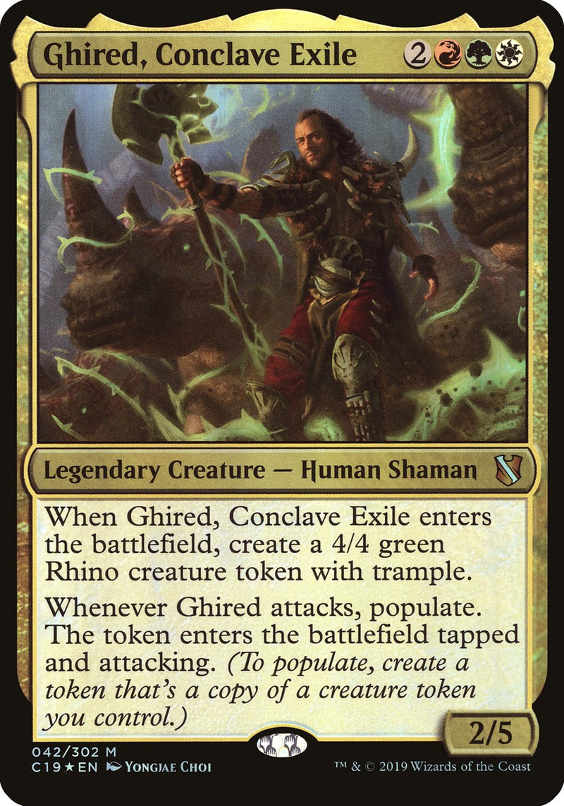 Ghired, Conclave Exile (Oversized) [Commander 2019 Oversized] - Evolution TCG