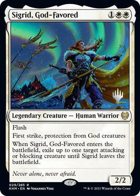 Sigrid, God-Favored (Promo Pack) [Kaldheim Promos] - Evolution TCG