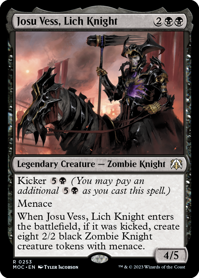 Josu Vess, Lich Knight [March of the Machine Commander] - Evolution TCG