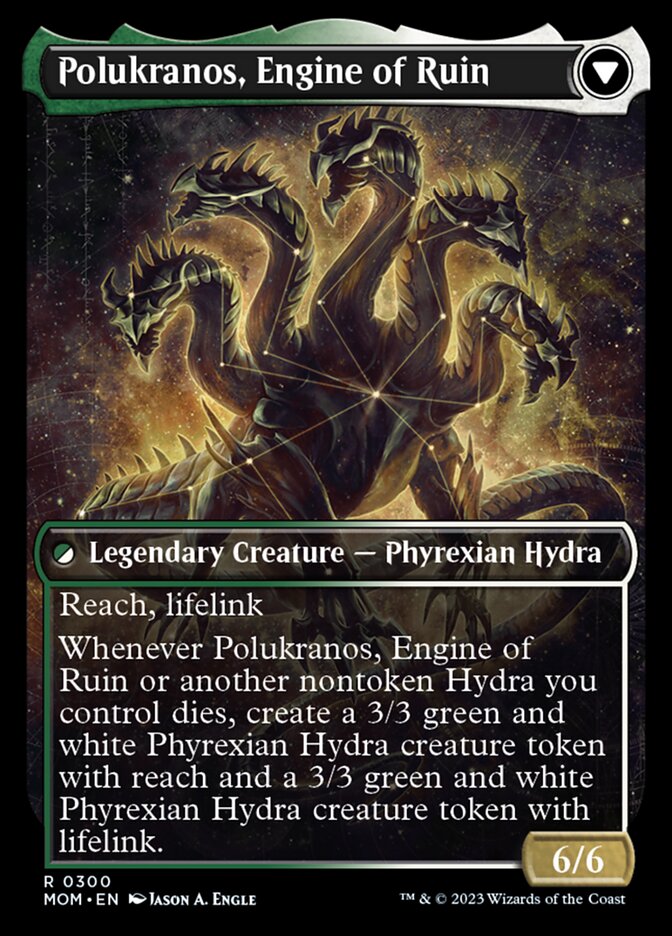 Polukranos Reborn // Polukranos, Engine of Ruin (Showcase Planar Booster Fun) [March of the Machine] - Evolution TCG