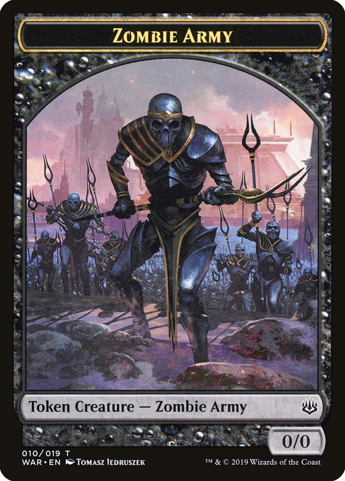 Zombie Army Token (010/019) [War of the Spark Tokens] - Evolution TCG