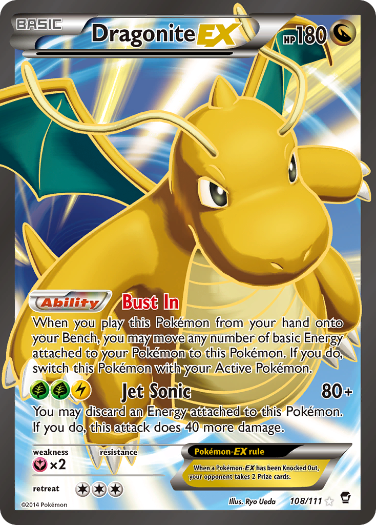 Dragonite EX (108/111) [XY: Furious Fists] - Evolution TCG