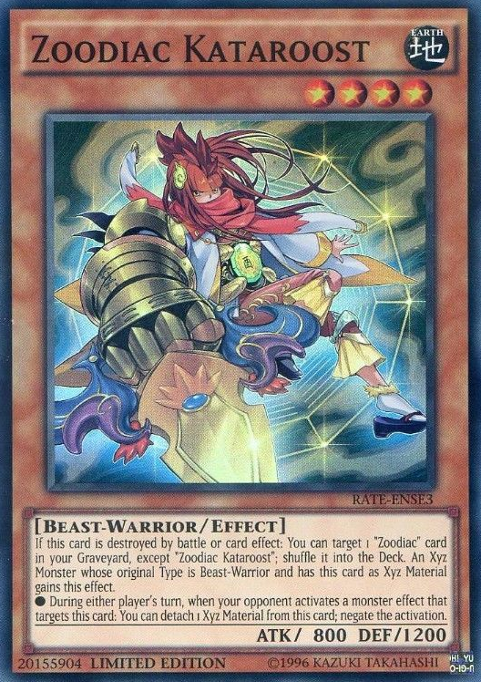 Zoodiac Kataroost [RATE-ENSE3] Super Rare - Evolution TCG