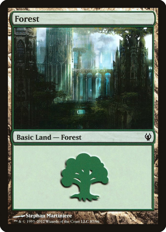 Forest (87) [Duel Decks: Izzet vs. Golgari] - Evolution TCG