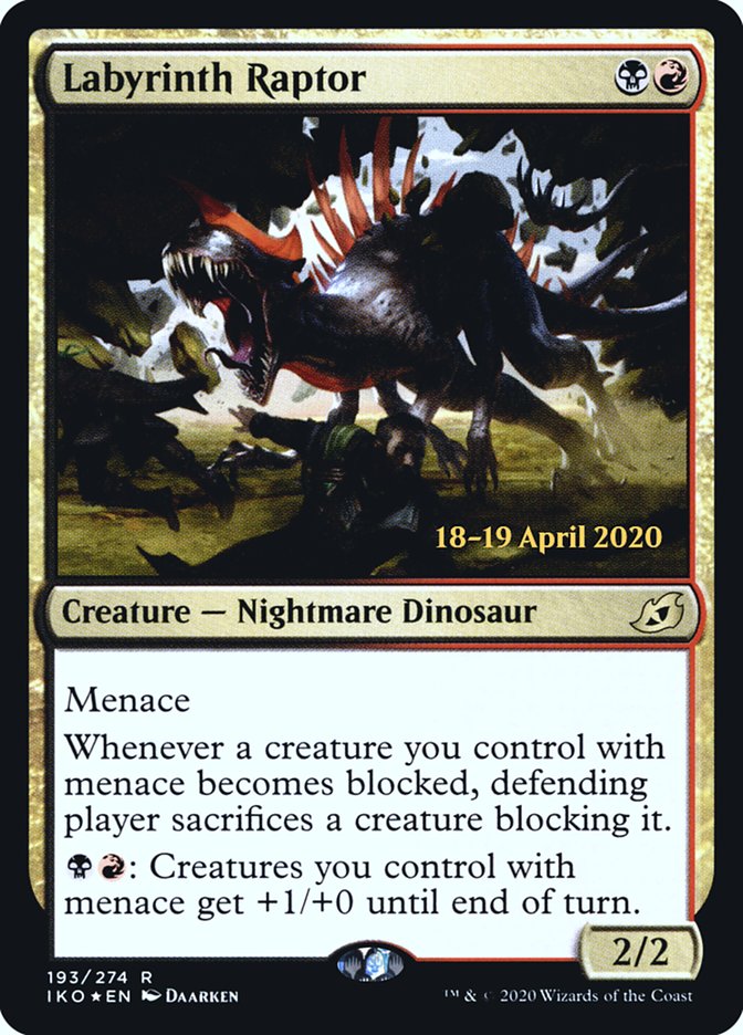 Labyrinth Raptor [Ikoria: Lair of Behemoths Prerelease Promos] - Evolution TCG