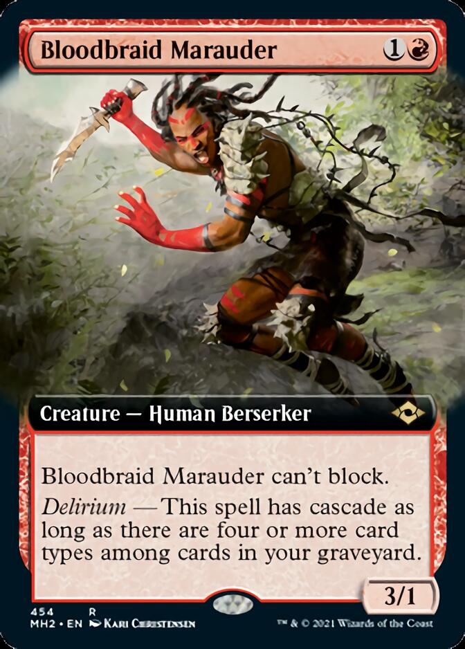 Bloodbraid Marauder (Extended Art) [Modern Horizons 2] - Evolution TCG