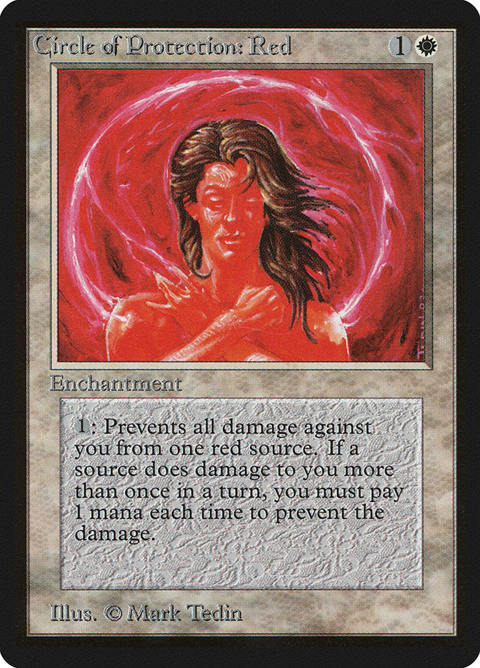 Circle of Protection: Red [Beta Edition] - Evolution TCG