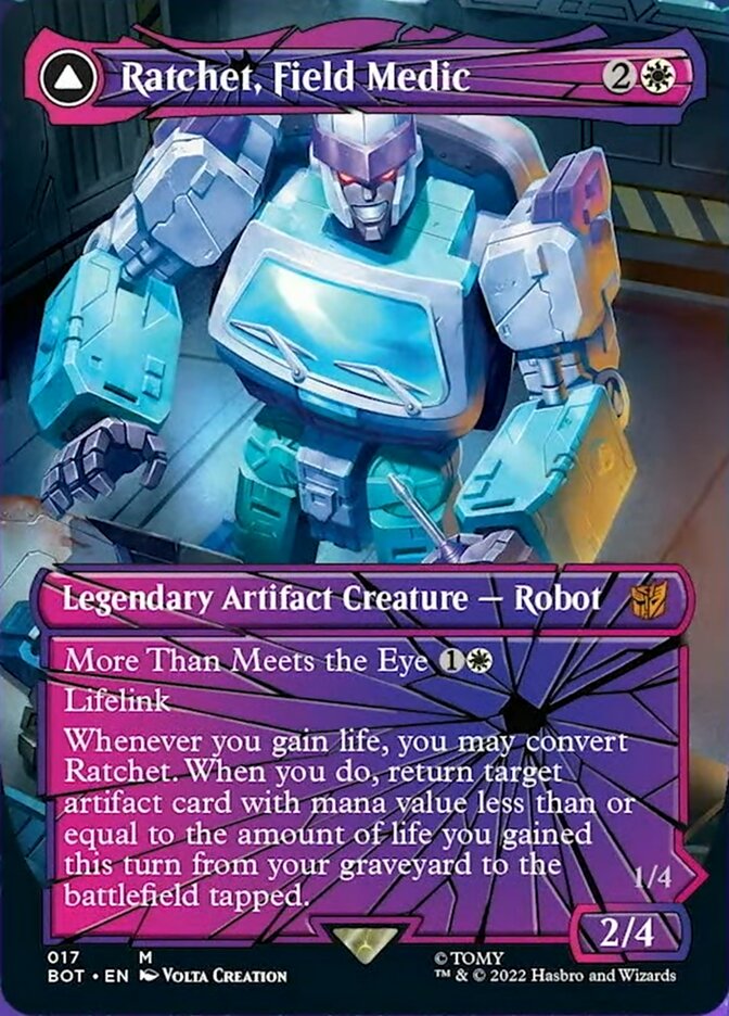 Ratchet, Field Medic // Ratchet, Rescue Racer (Shattered Glass) [Transformers] - Evolution TCG