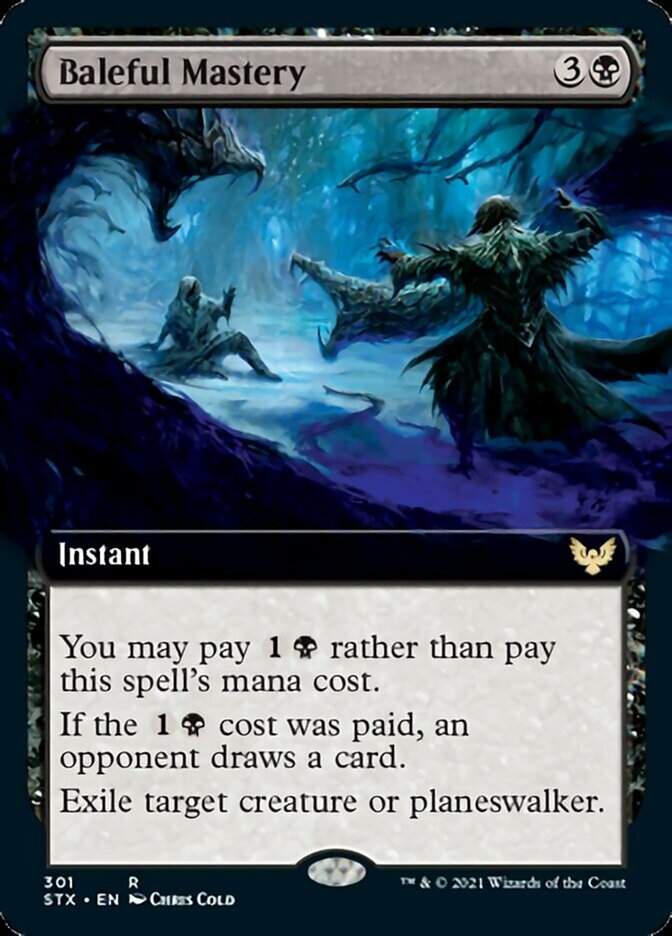 Baleful Mastery (Extended Art) [Strixhaven: School of Mages] - Evolution TCG