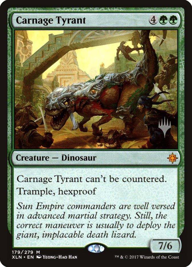 Carnage Tyrant (Promo Pack) [Ixalan Promos] - Evolution TCG