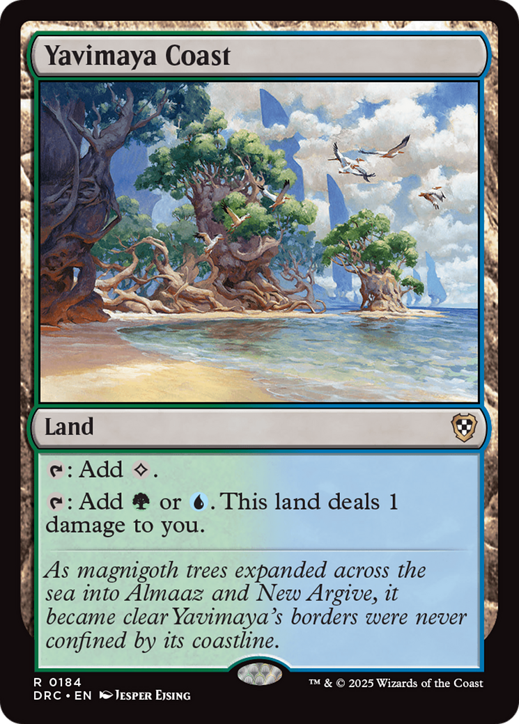 Yavimaya Coast [Aetherdrift Commander] - Evolution TCG