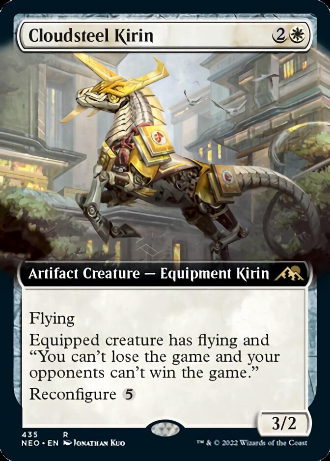 Cloudsteel Kirin (Extended Art) [Kamigawa: Neon Dynasty] - Evolution TCG