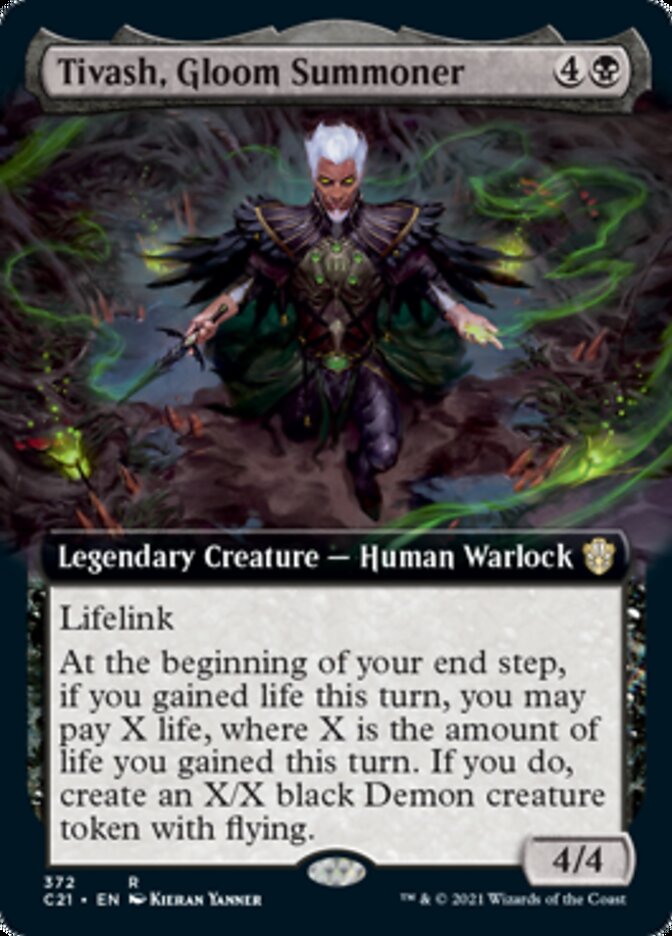 Tivash, Gloom Summoner (Extended Art) [Commander 2021] - Evolution TCG