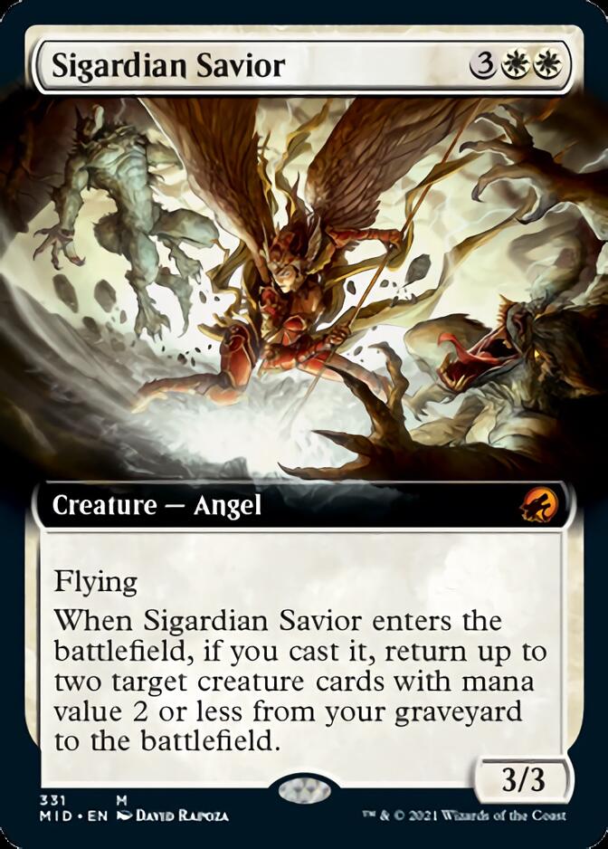 Sigardian Savior (Extended Art) [Innistrad: Midnight Hunt] - Evolution TCG