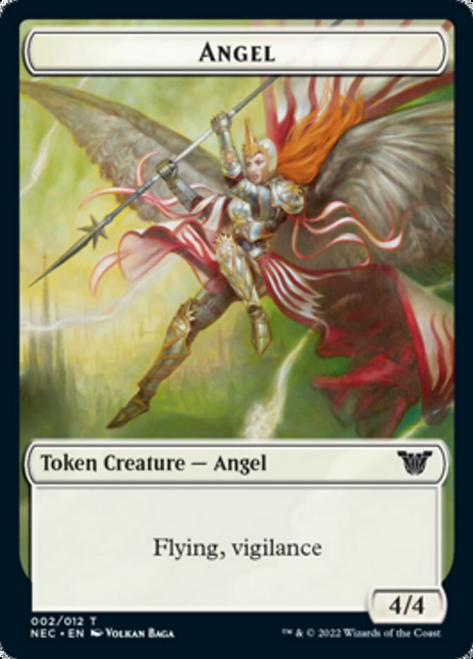 Angel // Elephant Double-Sided Token [Kamigawa: Neon Dynasty Commander Tokens] - Evolution TCG