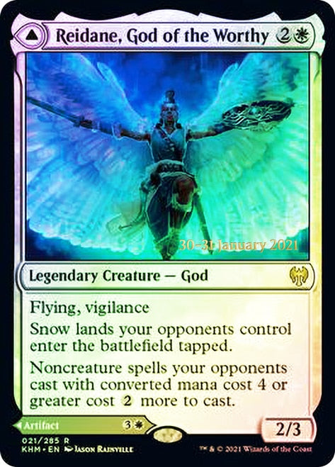 Reidane, God of the Worthy // Valkmira, Protector's Shield [Kaldheim Prerelease Promos] - Evolution TCG