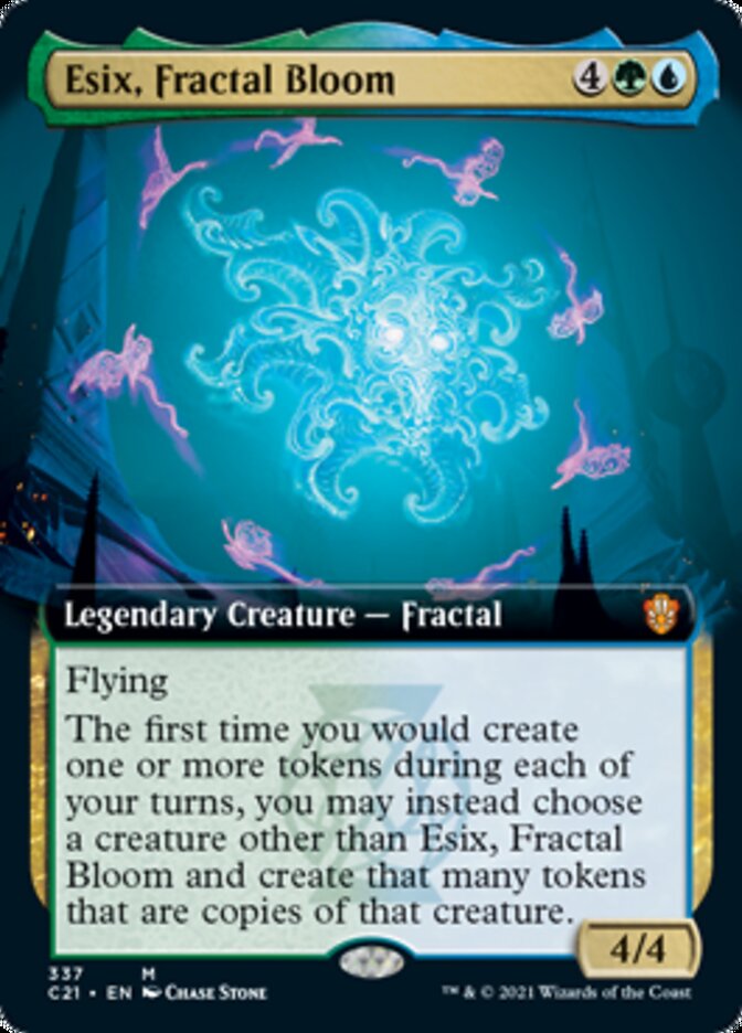 Esix, Fractal Bloom (Extended Art) [Commander 2021] - Evolution TCG