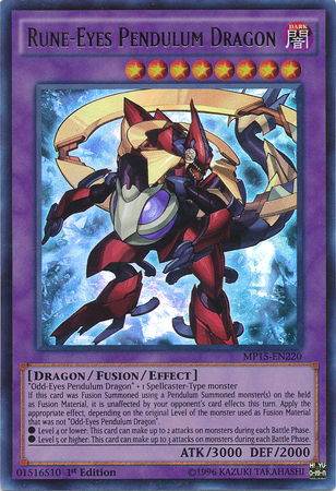 Rune-Eyes Pendulum Dragon [MP15-EN220] Ultra Rare - Evolution TCG