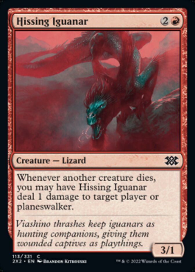 Hissing Iguanar [Double Masters 2022] - Evolution TCG