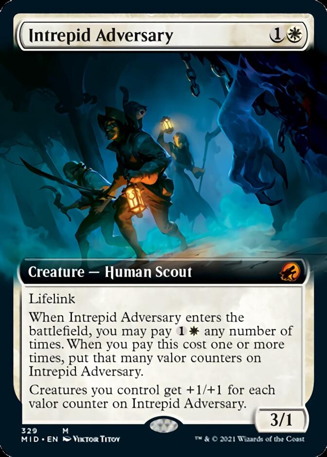 Intrepid Adversary (Extended Art) [Innistrad: Midnight Hunt] - Evolution TCG