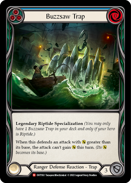 Buzzsaw Trap [OUT102] (Outsiders)  Rainbow Foil - Evolution TCG