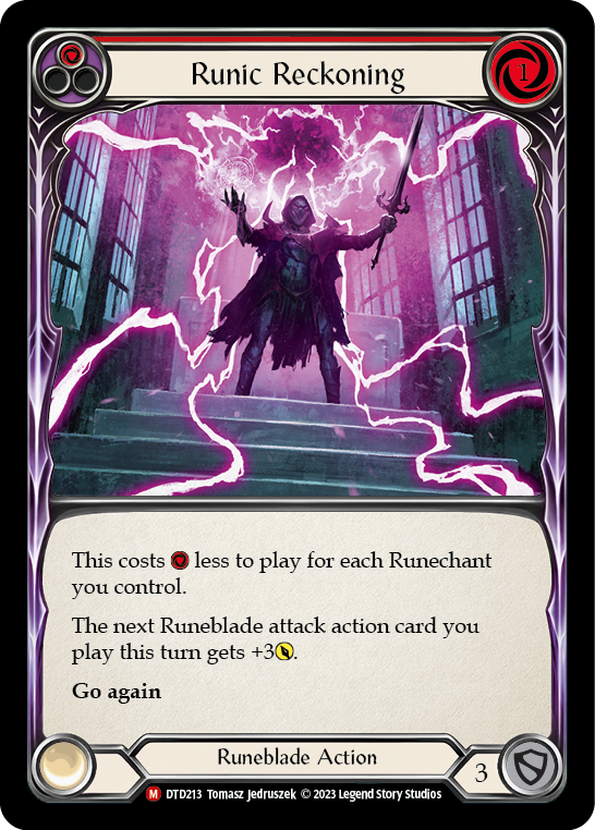 Runic Reckoning [DTD213] (Dusk Till Dawn)  Rainbow Foil - Evolution TCG