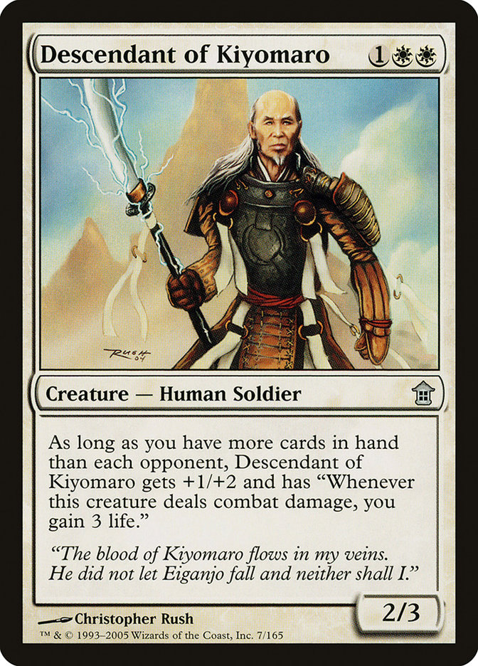 Descendant of Kiyomaro [Saviors of Kamigawa] - Evolution TCG