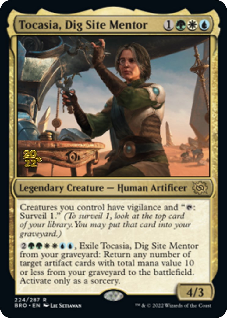 Tocasia, Dig Site Mentor [The Brothers' War Prerelease Promos] - Evolution TCG